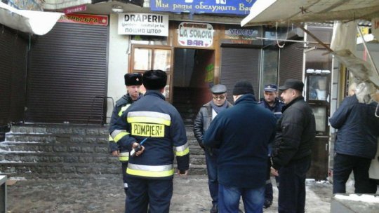 Incendiu la o cafenea din Chişinău