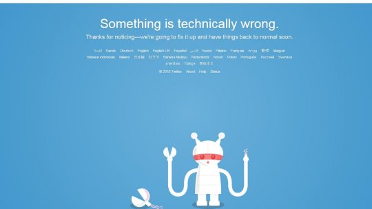 A căzut rețeaua de socializare Twitter