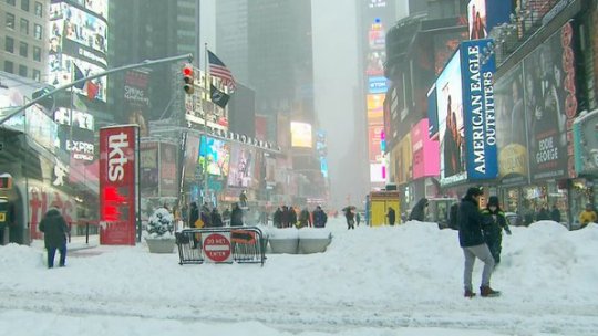 Zece state americane au declarat stare de urgenţă din cauza ninsorii