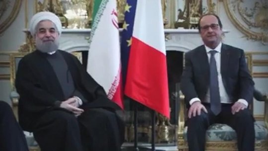Întâlnire François Hollande - Hassan Rohani, la Palatul Elysée