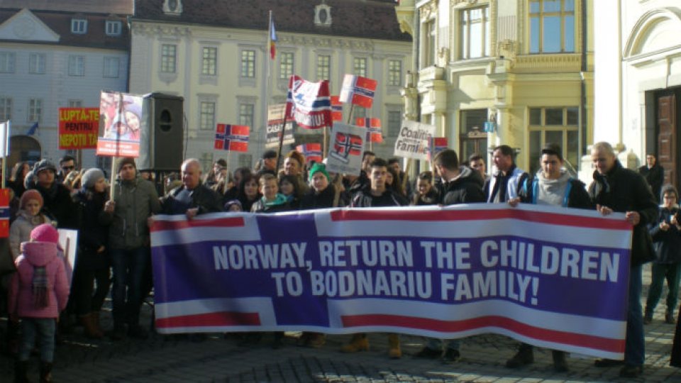 Miting de solidaritate cu familiile din Norvegia, la Sibiu