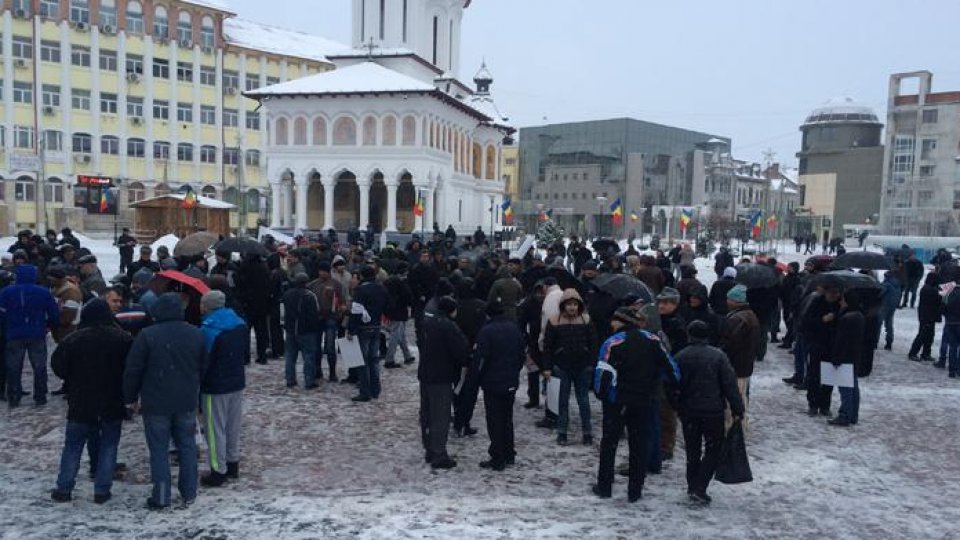 Protest al minerilor din Târgu Jiu