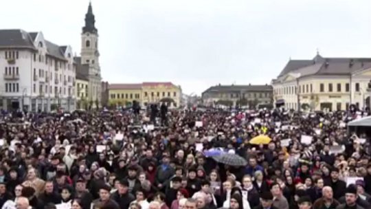 Adunare publică iniţiată de Coaliţia pentru Familie, la Oradea