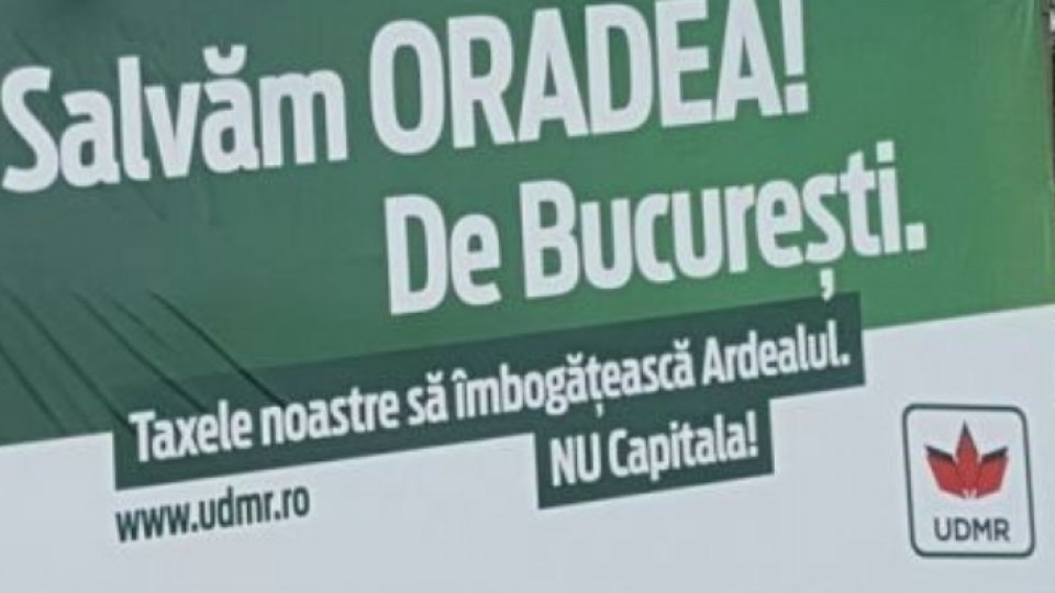 UDMR acuzat că afişează panouri electorale separatiste