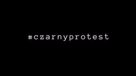 Protest "negru" în Polonia împotriva înăspririi legii privind avortul