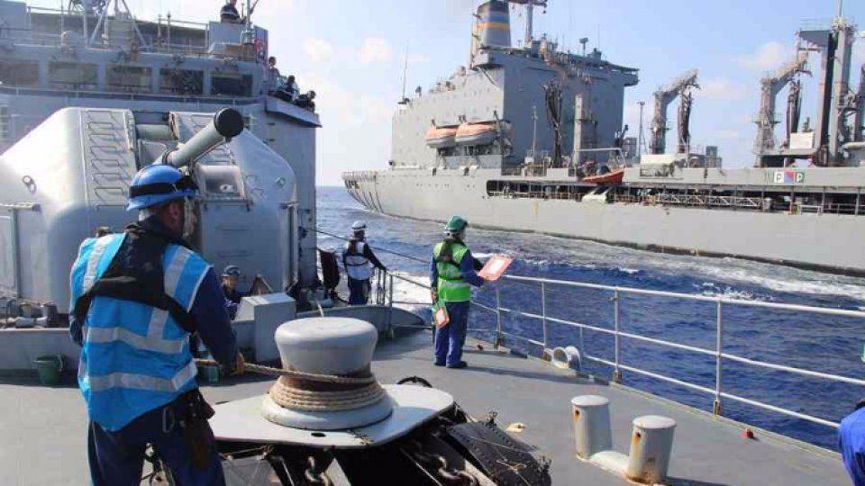 Fregată franceză în portul Constanţa