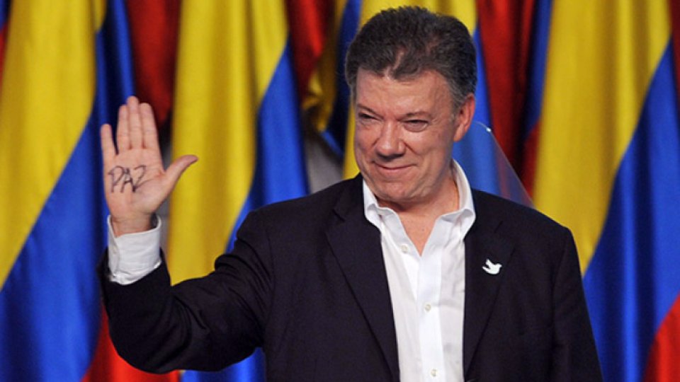 Premiul Nobel pentru pace acordat preşedintelui Columbiei