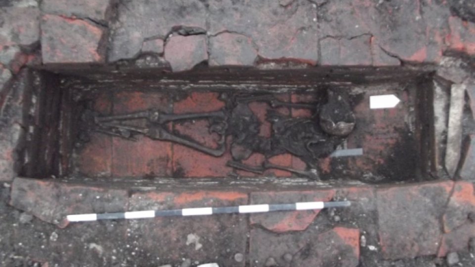 Mormânt roman descoperit pe șantierul autostrăzii Sebeș-Turda