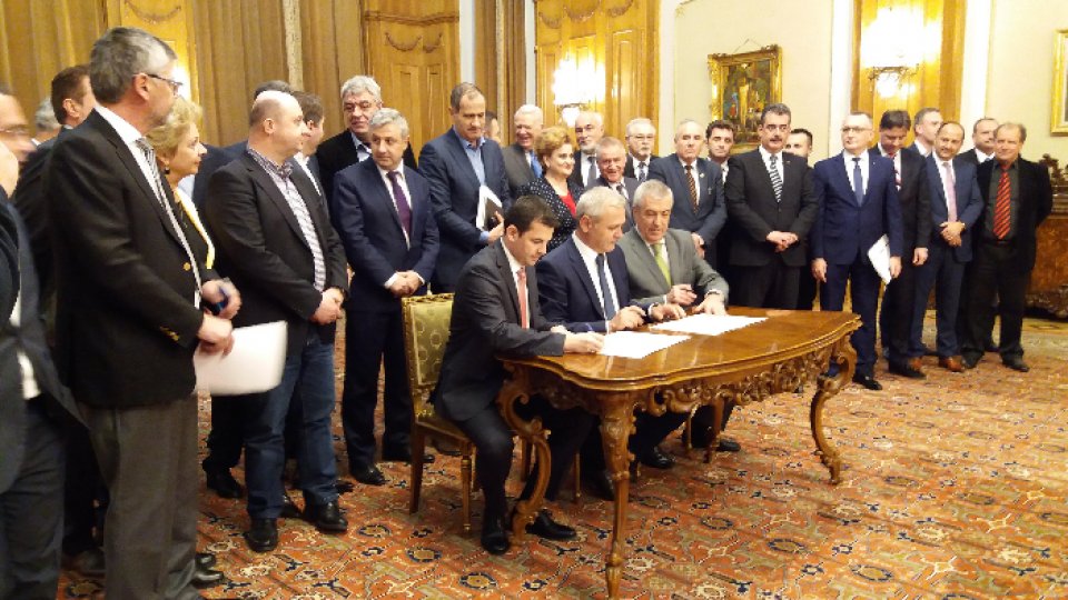A fost semnat protocolul de colaborare între PSD și ALDE