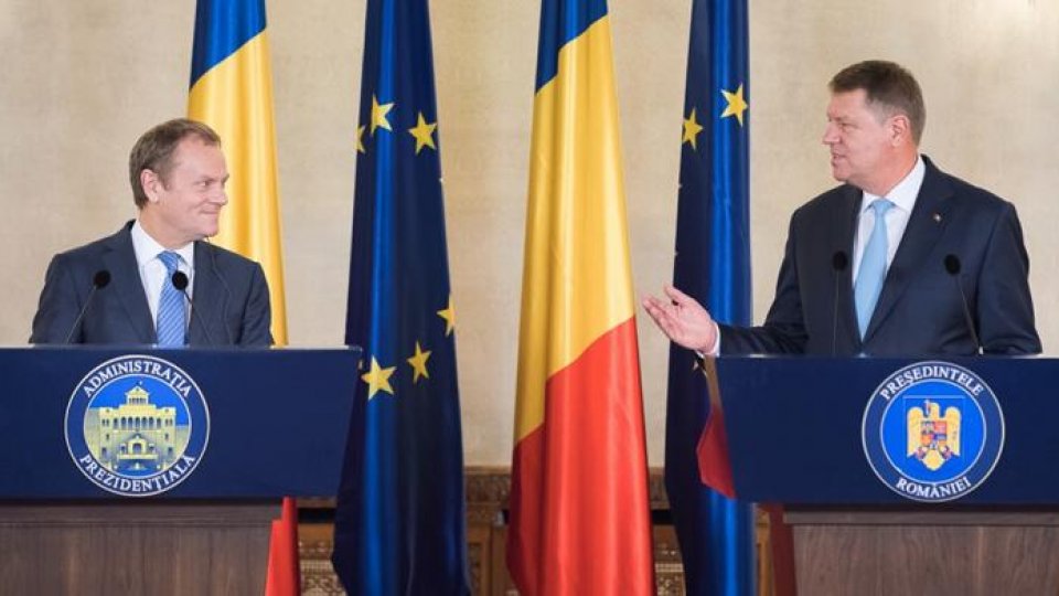 Klaus Iohannis şi Donald Tusk au discutat despre migraţie şi "Brexit"