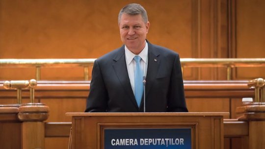 Preşedintele Klaus Iohannis se va adresa luni plenului Parlamentului