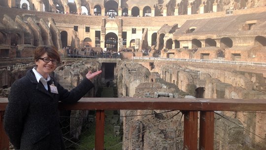 O româncă, de 5 ani ghid în Colosseum