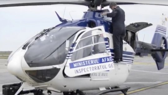 Elicopter al MAI, misiune de patrulare în Marea Mediterană