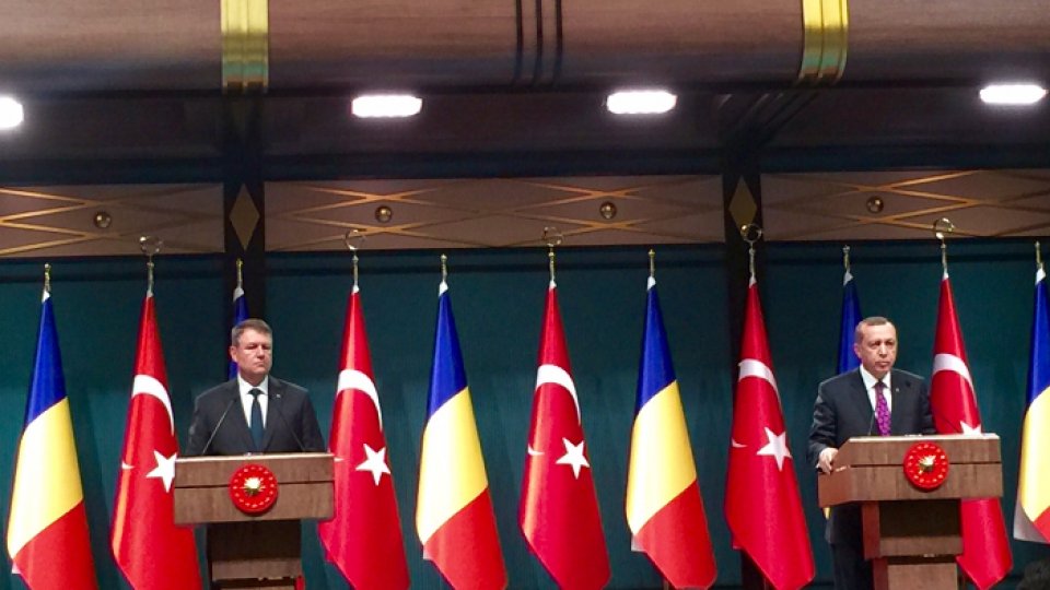 Klaus Iohannis, primit la Ankara de președintele Recep Tayyip Erdogan