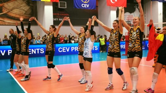 CSM București a câștigat prima manșă a finalei Cupei Challenge la volei