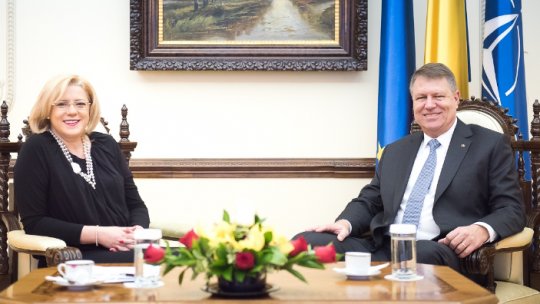 Proiect european, discutat de Klaus Iohannis și Corina Crețu
