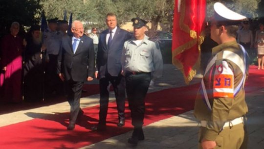 Preşedintele Klaus Iohannis, primit de omologul israelian, Reuven Rivlin