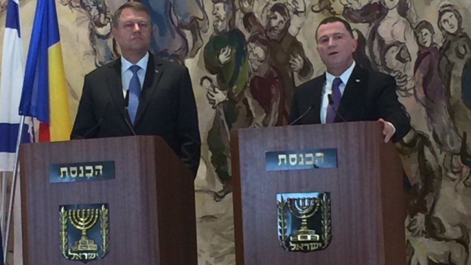 Întrevedere a preşedintelui Iohannis cu preşedintele Knessetului