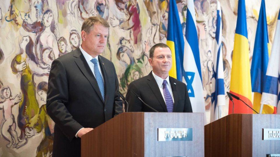 Klaus Iohannis, întâlnire cu preşedintele parlamentului israelian