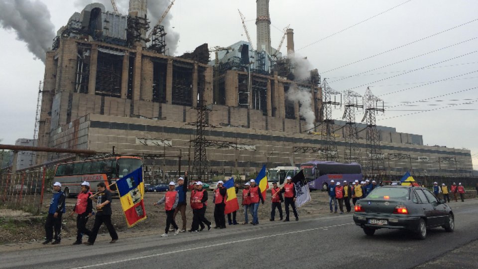 Marș spre București al minerilor de la Complexul Energetic Oltenia