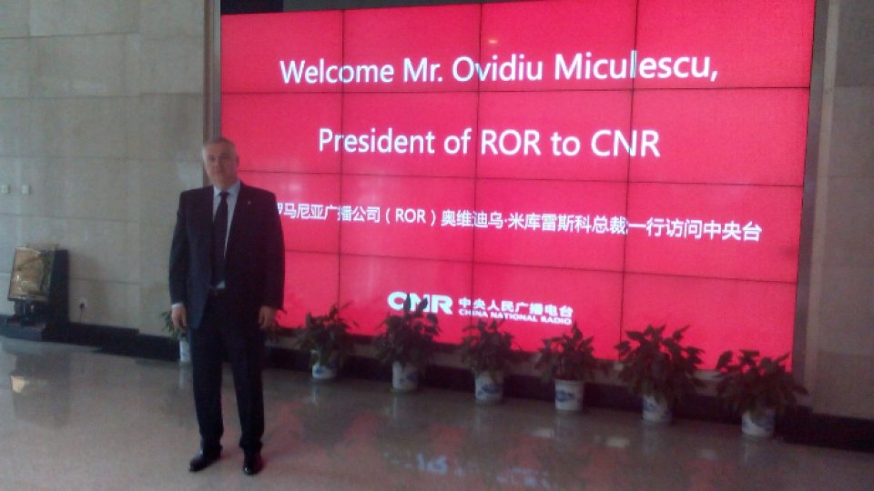 Ovidiu Miculescu, întâlnire cu preşedintele China National Radio