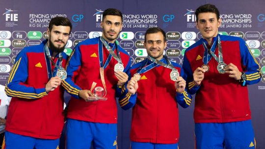 Echipa masculină de sabie, medalie de bronz la Mondialele de la Rio