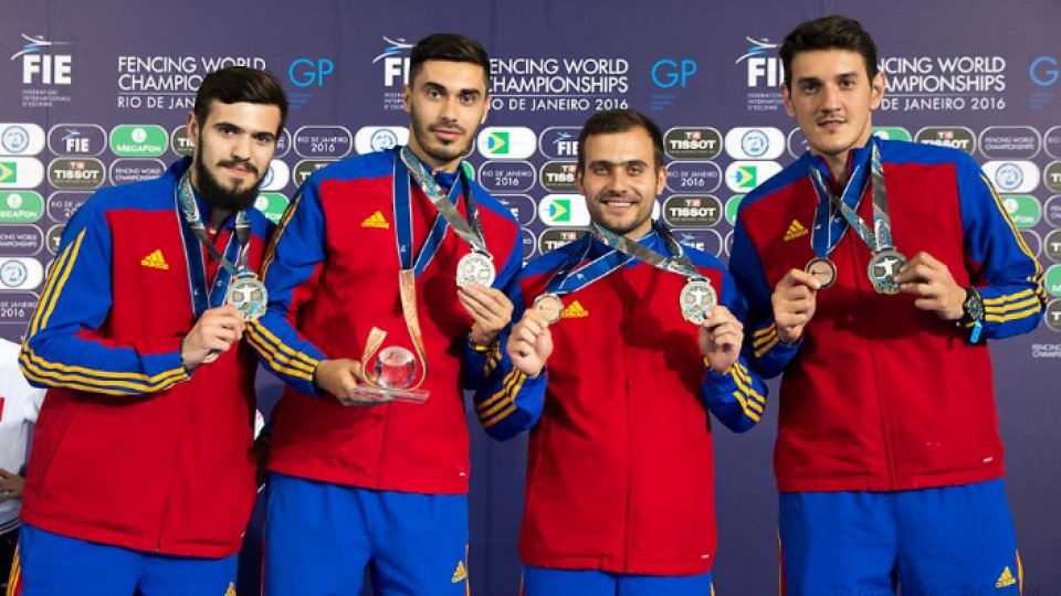Echipa masculină de sabie, medalie de bronz la Mondialele de la Rio