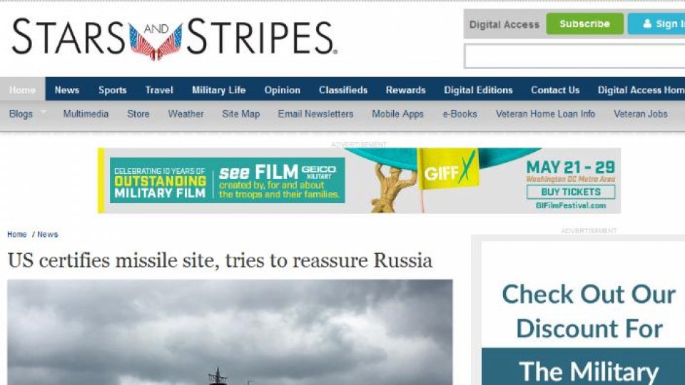 Presa internaţională despre inaugurarea scutului antirachetă de la Deveselu