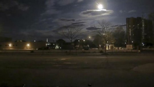 VIDEO: Meteorit filmat de o cameră a poliţiei în SUA