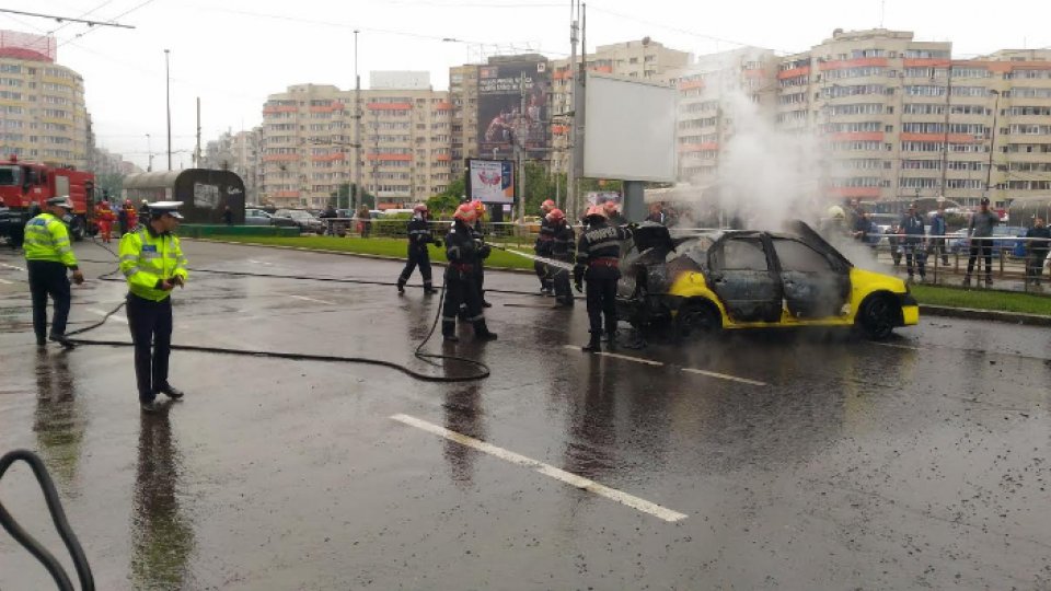 Trafic rutier blocat în zona Pasajului Obor din Capitală