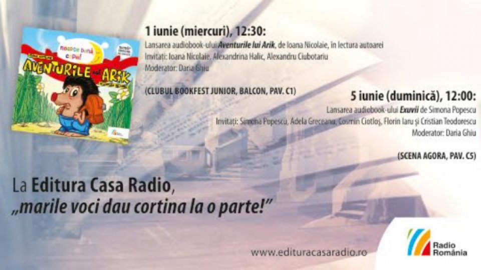 Lansare audio-book produs de Editura Casa Radio, la Bookfest