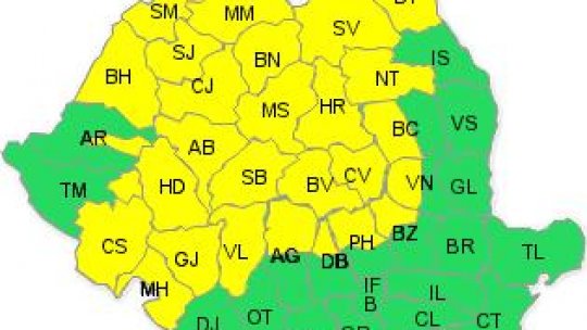 Previziuni meteo pentru zilele următoare
