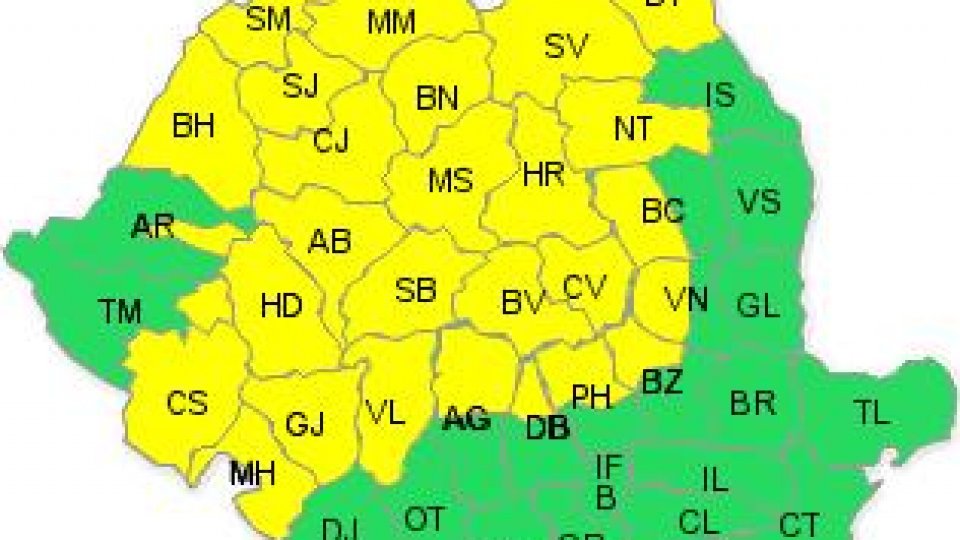 Previziuni meteo pentru zilele următoare