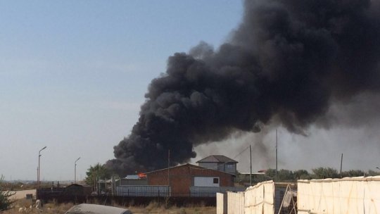 Incendiu violent în localitatea Lumina