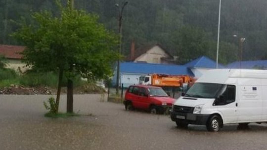 Inundaţii în municipiul Reşiţa