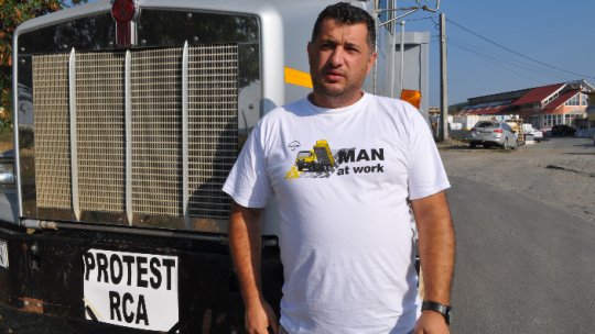 Protest masiv al transportatorilor