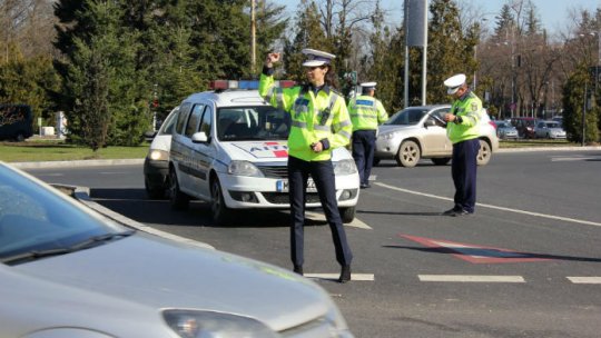 Control în trafic în zona Eroii Revoluţiei din Bucureşti