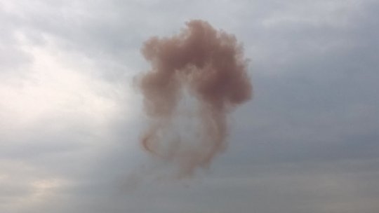 Nor roşu deasupra Galaţiului