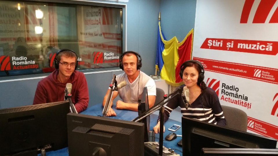Vestitul culturist Florin Uceanu, în studioul Radio România Actualităţi