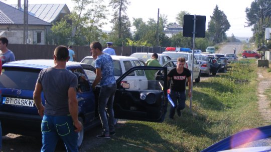 FOTO/Botosani: Protest pentru drumurile proaste