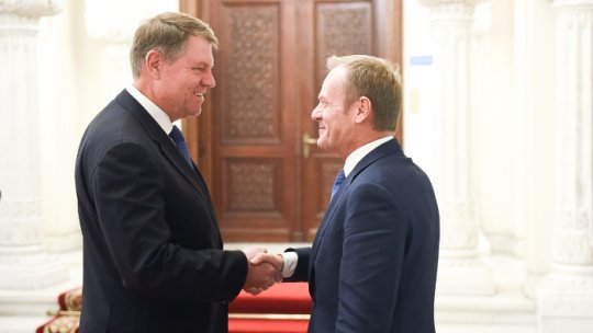K. Iohannis și D. Tusk, discuții despre viitorul Uniunii Europene
