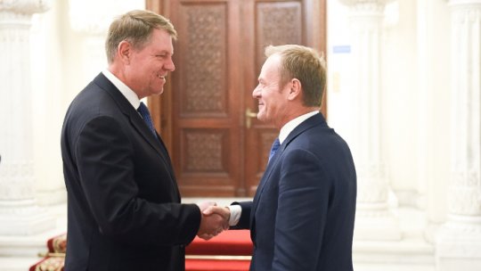 K. Iohannis and D. Tusk, discussions on the future of the European Union