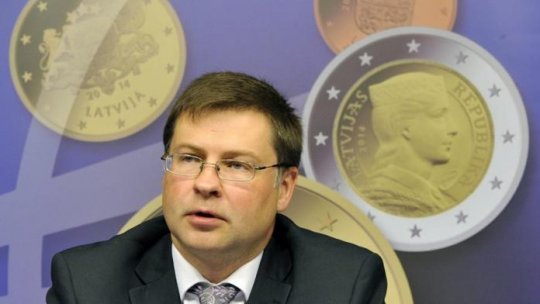 Vicepreşedintele CE, Valdis Dombrovskis, la București