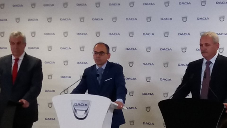 Președinții celor două Camere ale Parlamentului au vizitat Uzinele Dacia