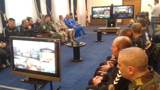 Videoconferinţă cu militarii răniţi în teatrele de operaţii