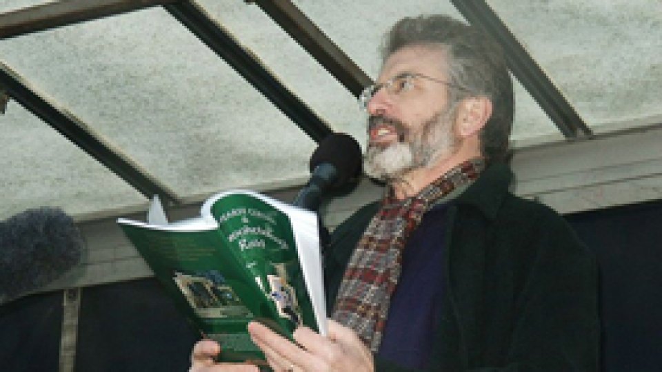 Garry Adams, liderul Sinn Fein, a anunţat că se va retrage anul viitor