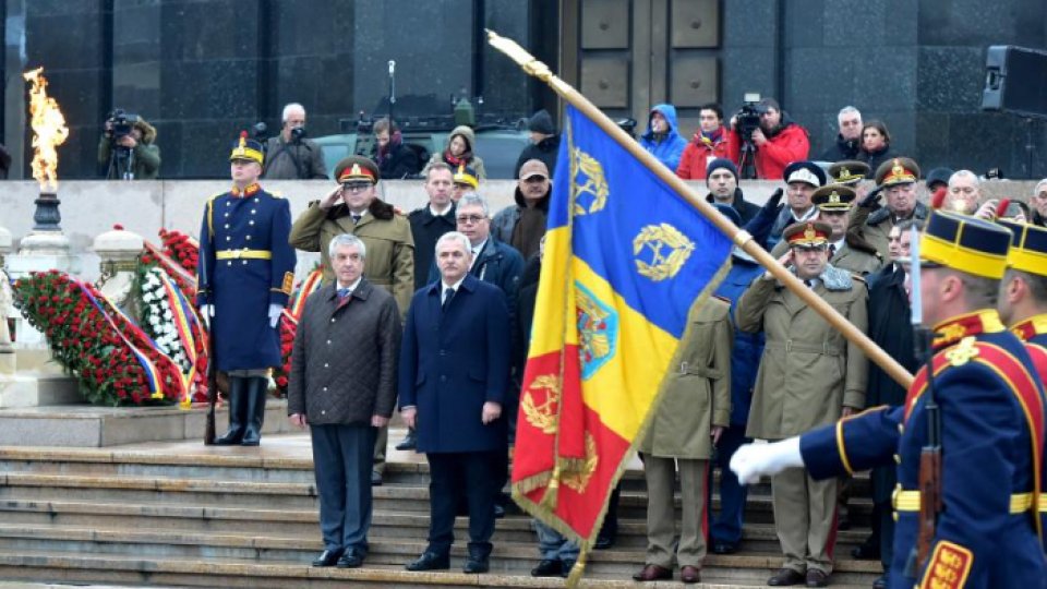 Ceremonie la Monumentul Ostaşului Necunoscut din Parcul Carol