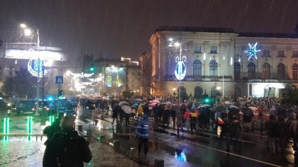 Proteste în București față de schimbarea legilor justiției