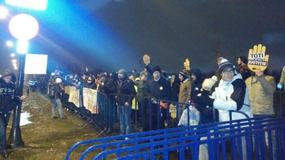 Proteste faţă de legile justiţiei