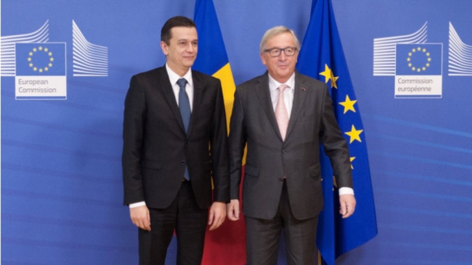 Premierul Grindeanu, întrevedere cu preşedintele Comisiei Europene